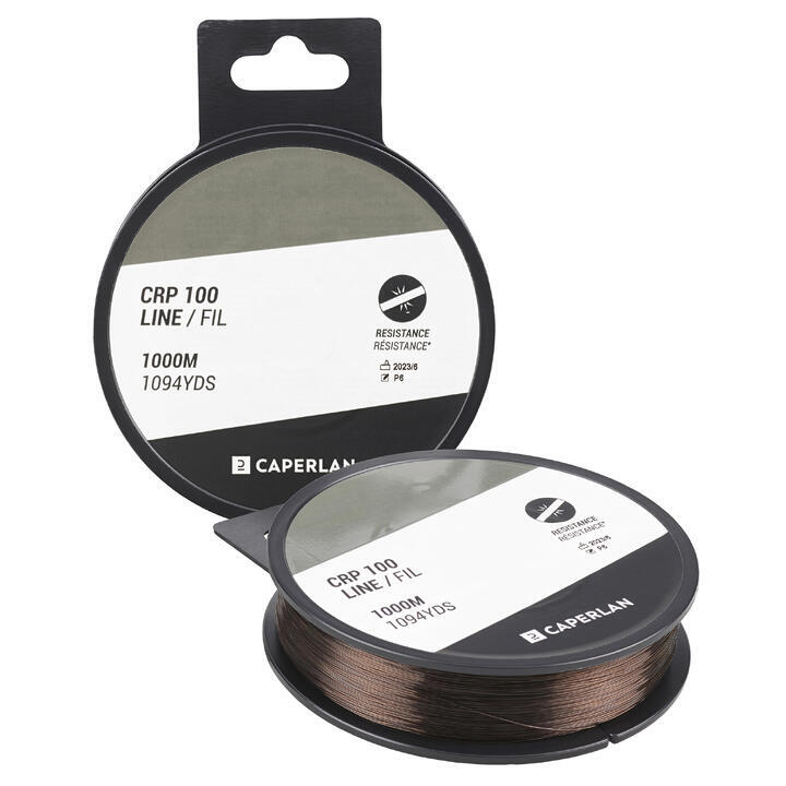 CAPERLAN REFURBISHED LINE CARP FISHING LINE 1000 M DARK BROWN - B GRADE