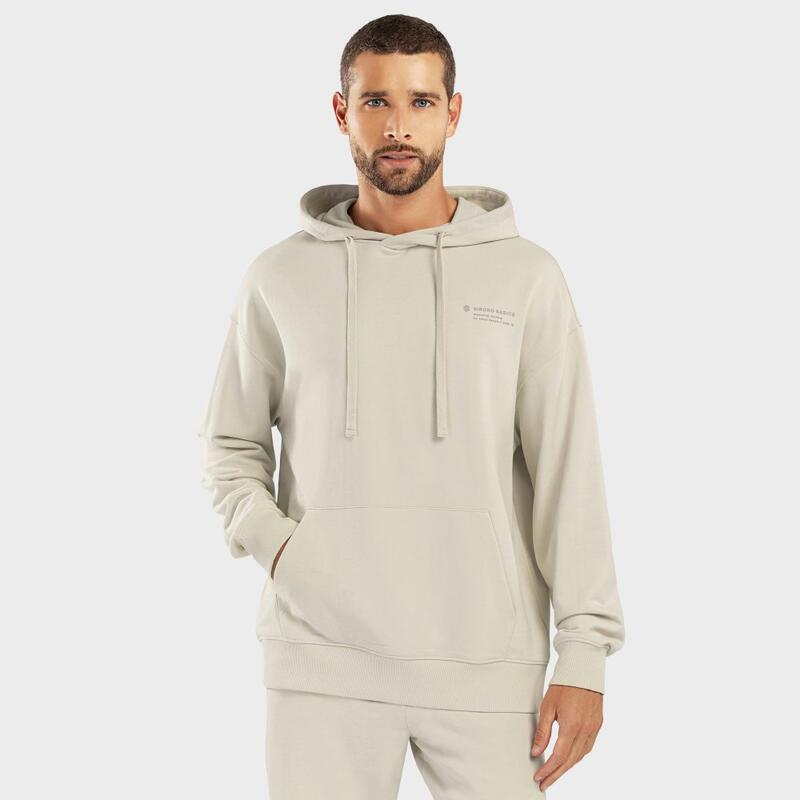 Sweat à capuche homme Lifestyle Moon Beige