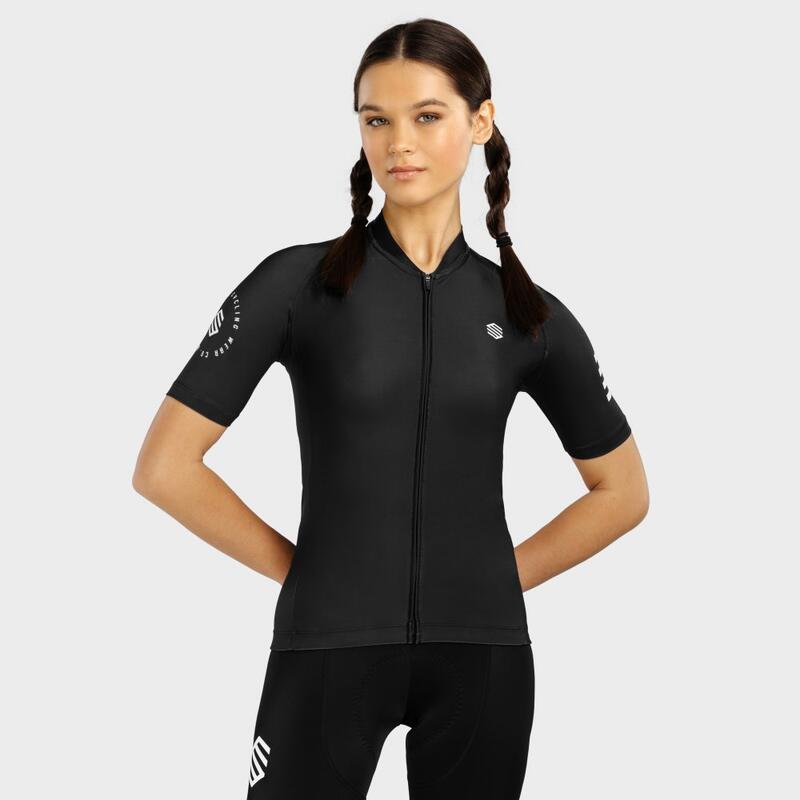 Damen Radsport Kurzärmeliges Trikot M2 New Moon SIROKO Schwarz