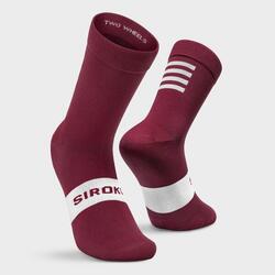 Calcetines para ciclismo Hombre y Mujer S1 Maroon Volata SIROKO Burdeos