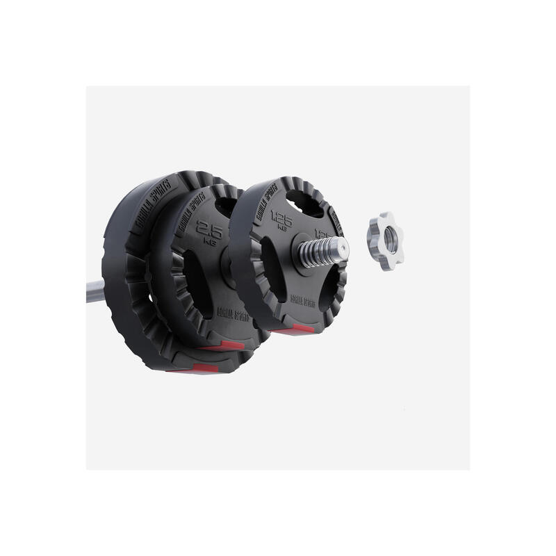 GORILLA SPORTS Gripper Kunststoff Hantelscheiben 1,25 - 15 KG