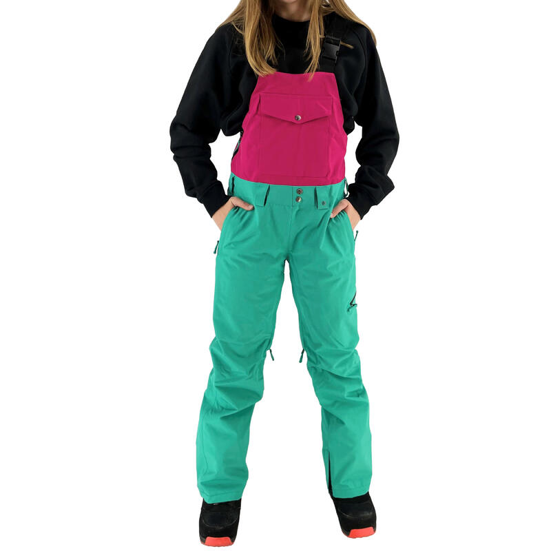 Ski-/Snowboardhose Damen - Leela pink mint