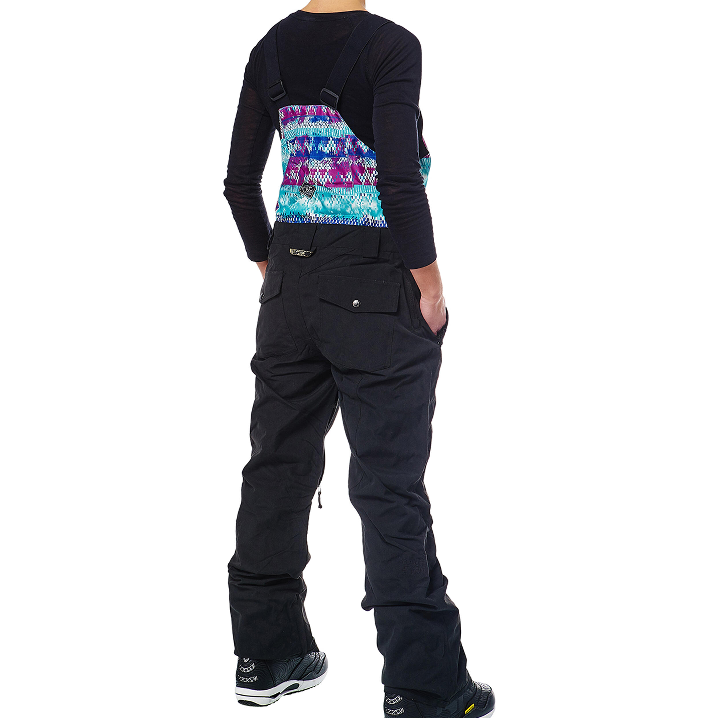 Ski-/Snowboardhose Damen - Leela black tipi 3/6