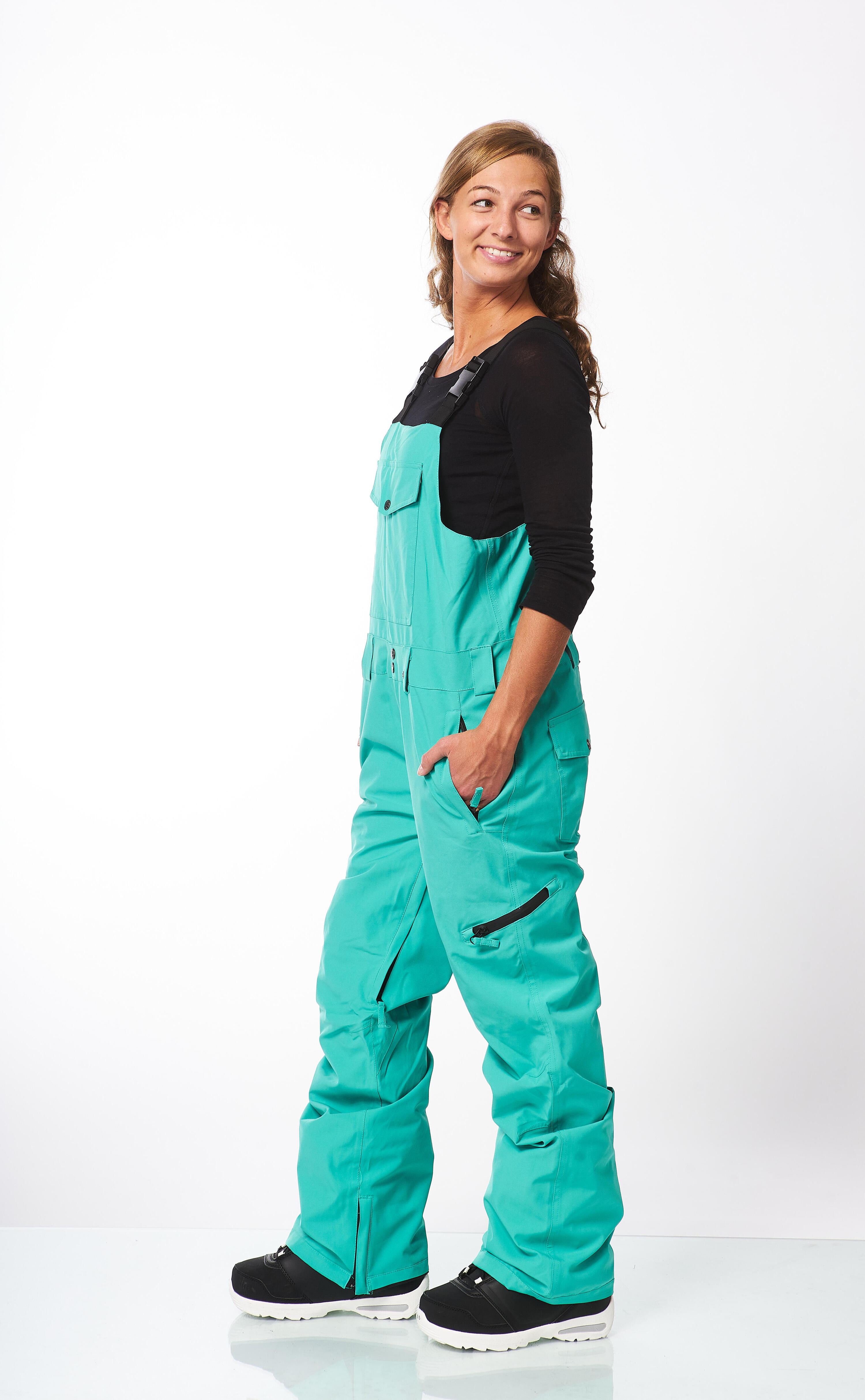 Ski-/Snowboardhose Damen - Leela mint 4/4