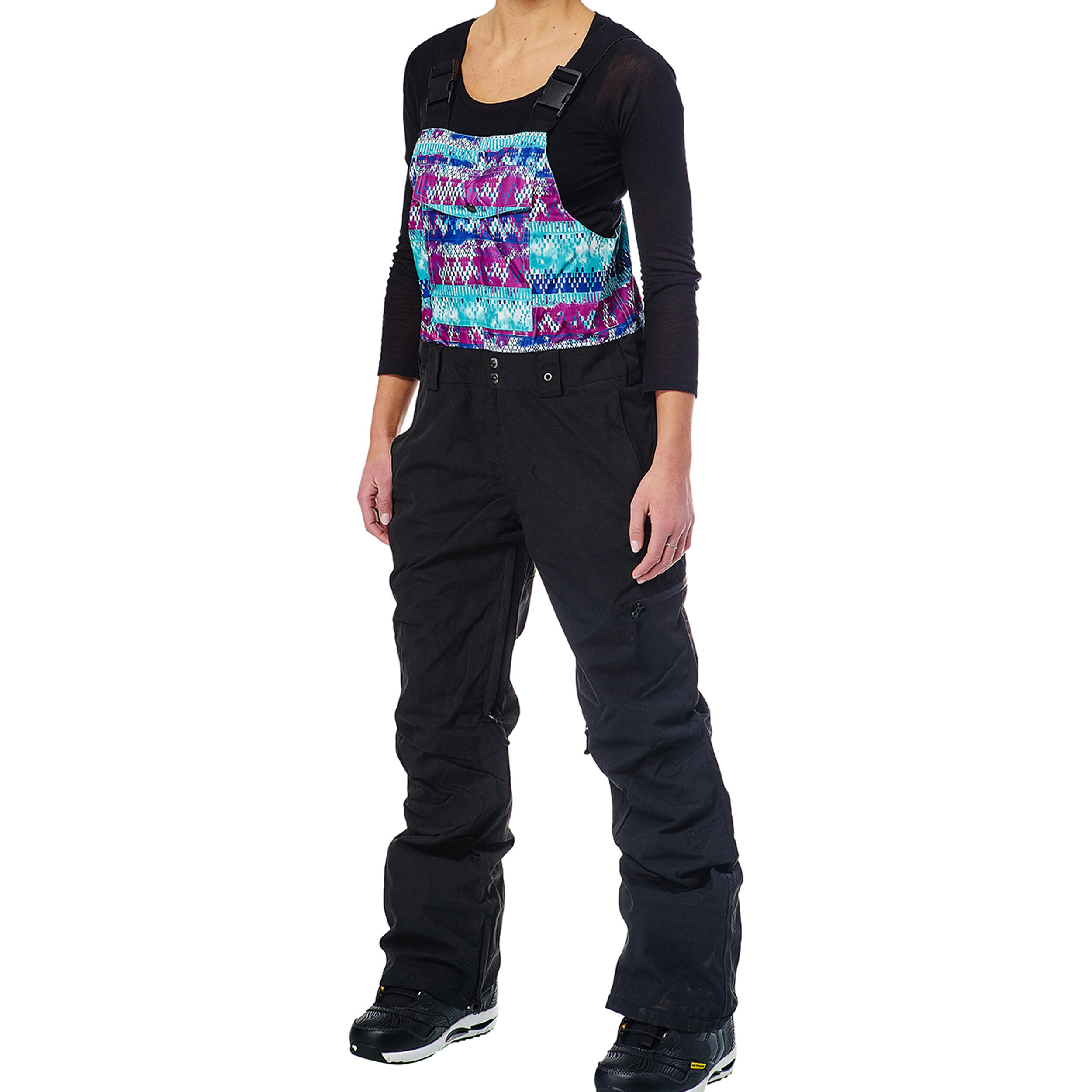 Ski-/Snowboardhose Damen - Leela black tipi 4/6