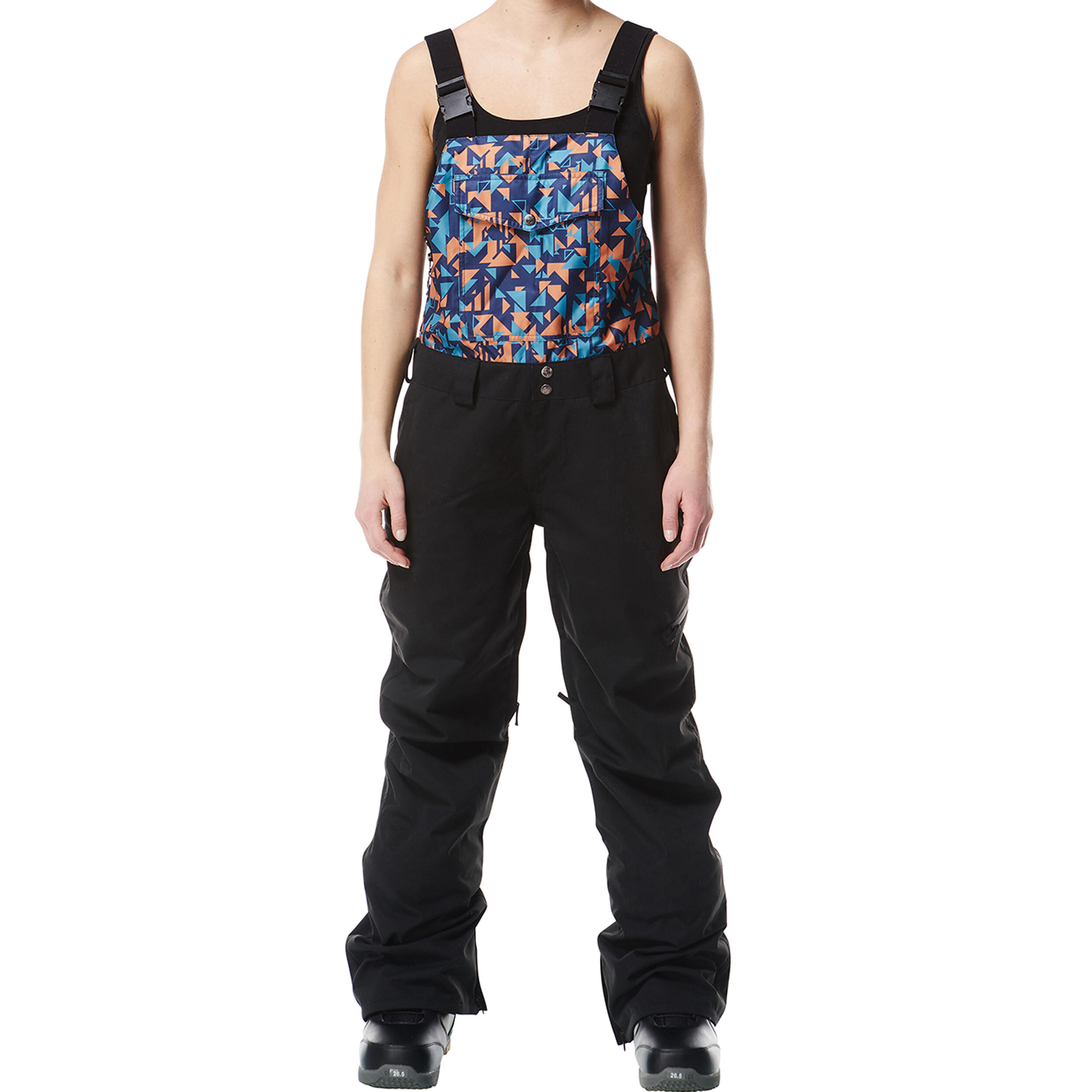 Ski-/Snowboardhose Damen - Leela black triangle 1/5