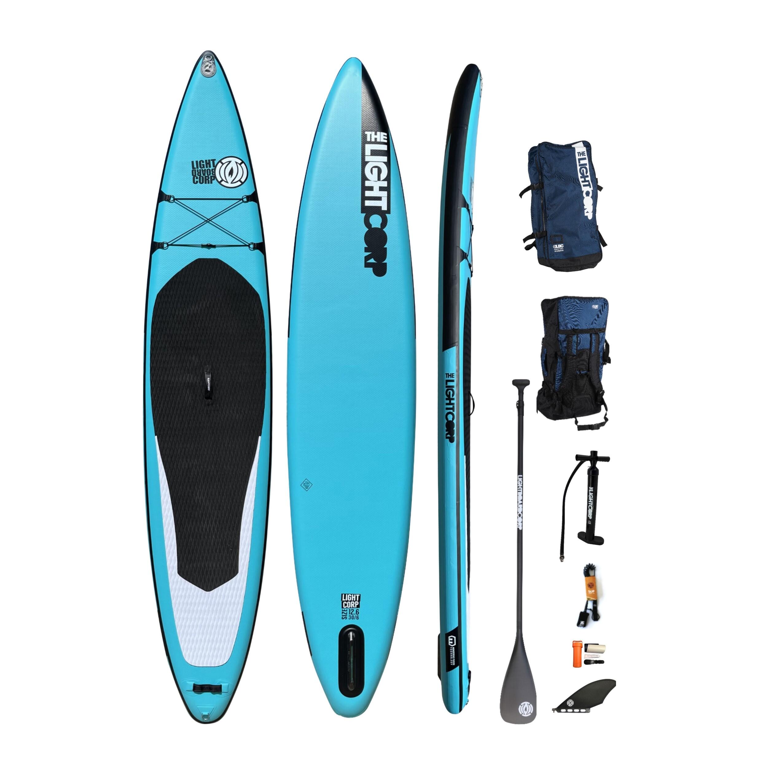 LIGHT BOARD CORP ISUP Mft Blue Series Tourer Pro Package 12.6" x 30" x 6" incl. 100% Carbon Padde