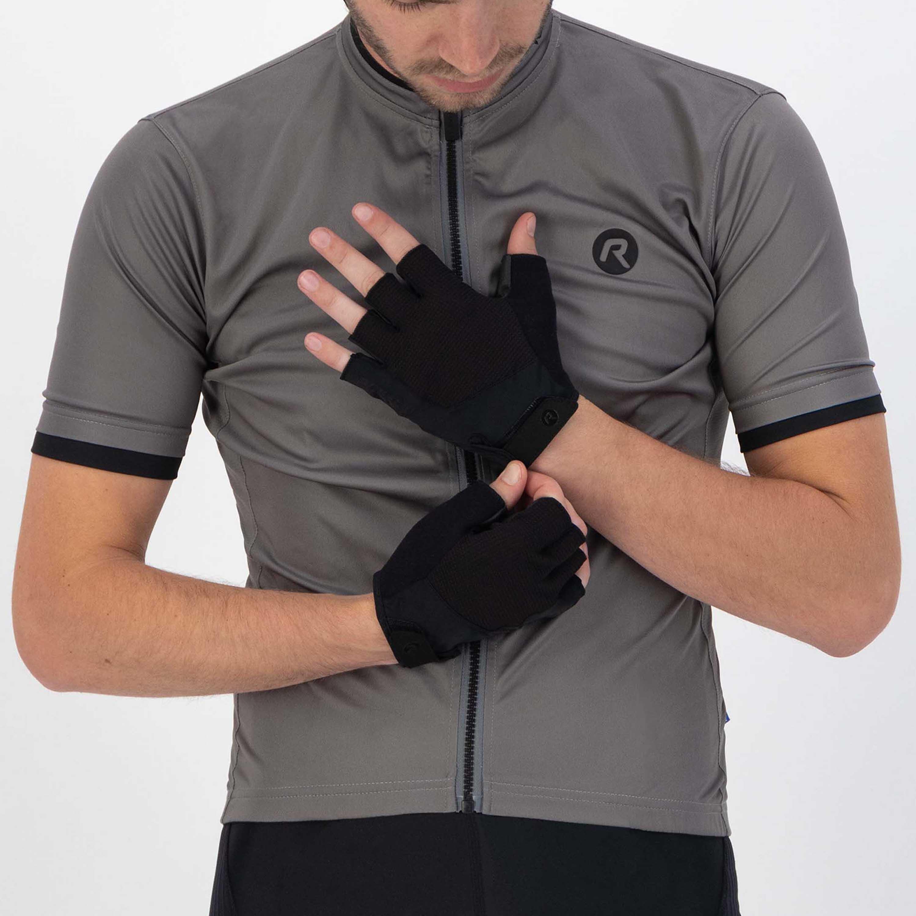 Wielrenhandschoenen Heren Essential Zwart 2/3