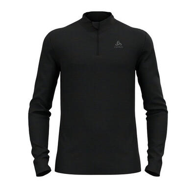 Base layer odlo 1/2 zip merino 200 black