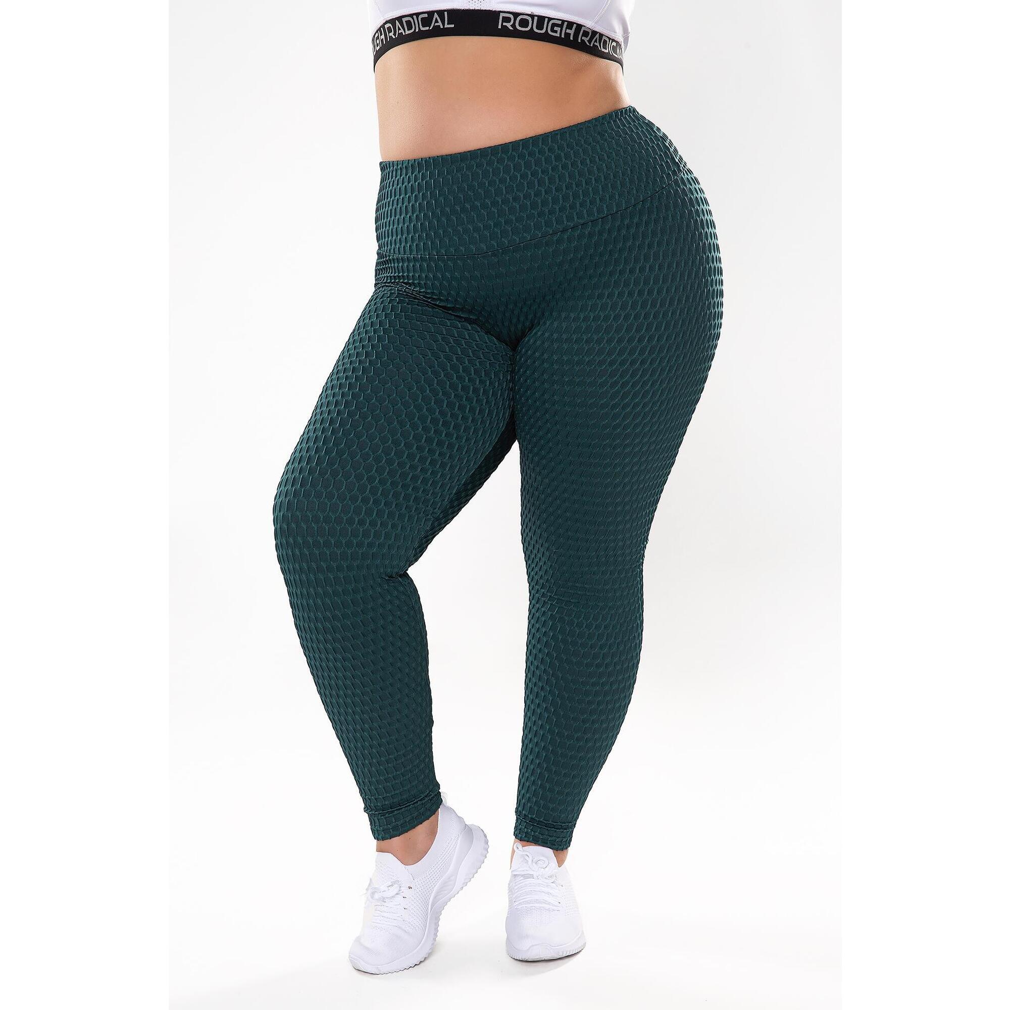 Rough Radical - Leggings De Sport Anticellulite Pour Femmes De Grande Taille Rough Radical Plus - Legging - Vert - 58 4xl - Decathlon