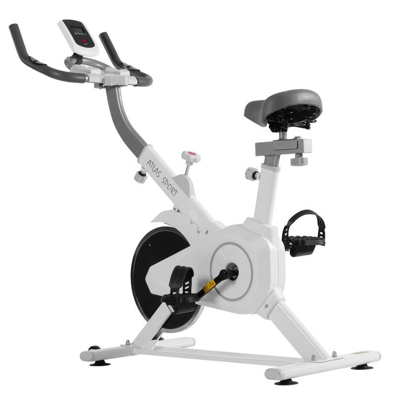 Rower spiningowy Atlas Sport White stacjonarny pionowy