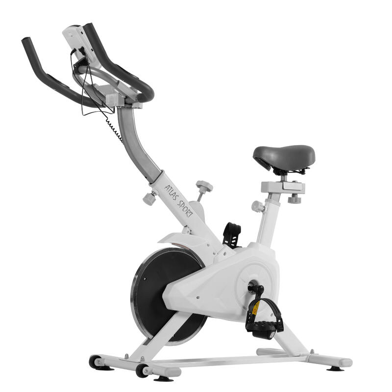 Rower spiningowy Atlas Sport White stacjonarny pionowy