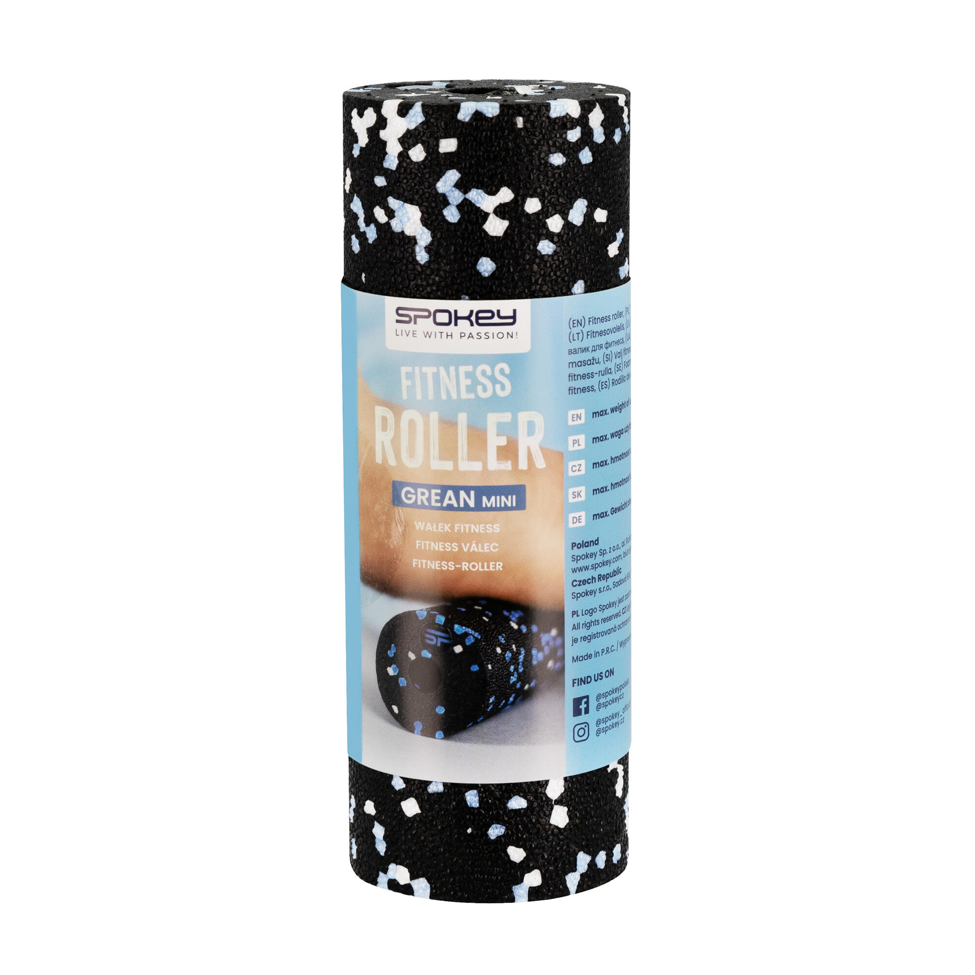 Roller wałek do masażu gładki Spokey Grean Mini 7/7