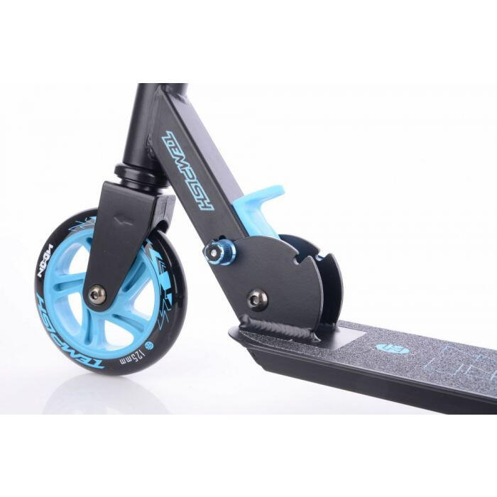 Tempish Nixin 125 trottinette pour enfants frein à pied junior noir/bleu