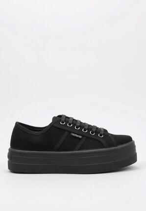 Baskets plateforme basses femme - Textile - Barcelona Antelina Reciclada - Noir