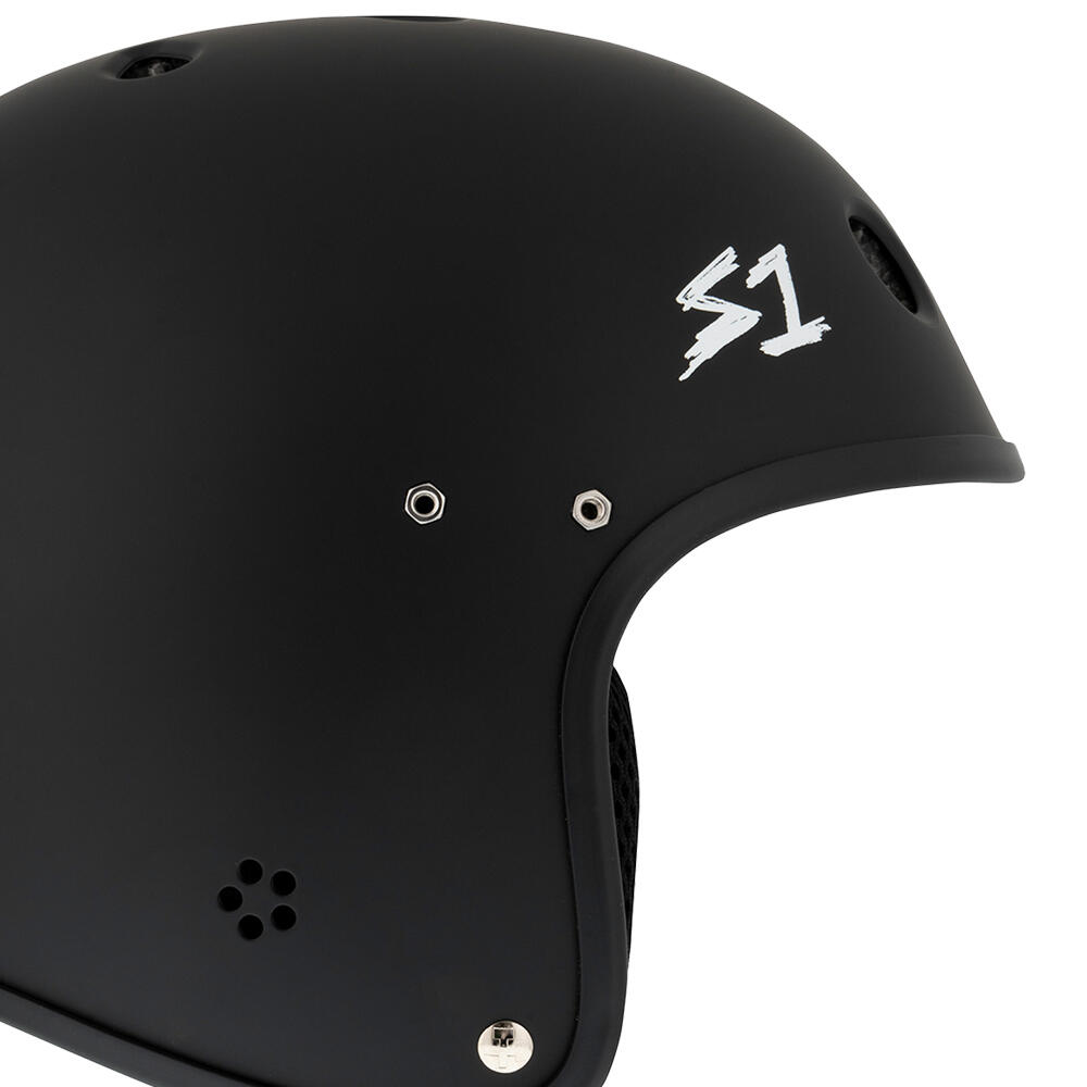 S1 RETRO LIFER e-HELMET - MULTI-IMPACT & HIGH-IMPACT CERTIFIED - MATT BLACK 3/4