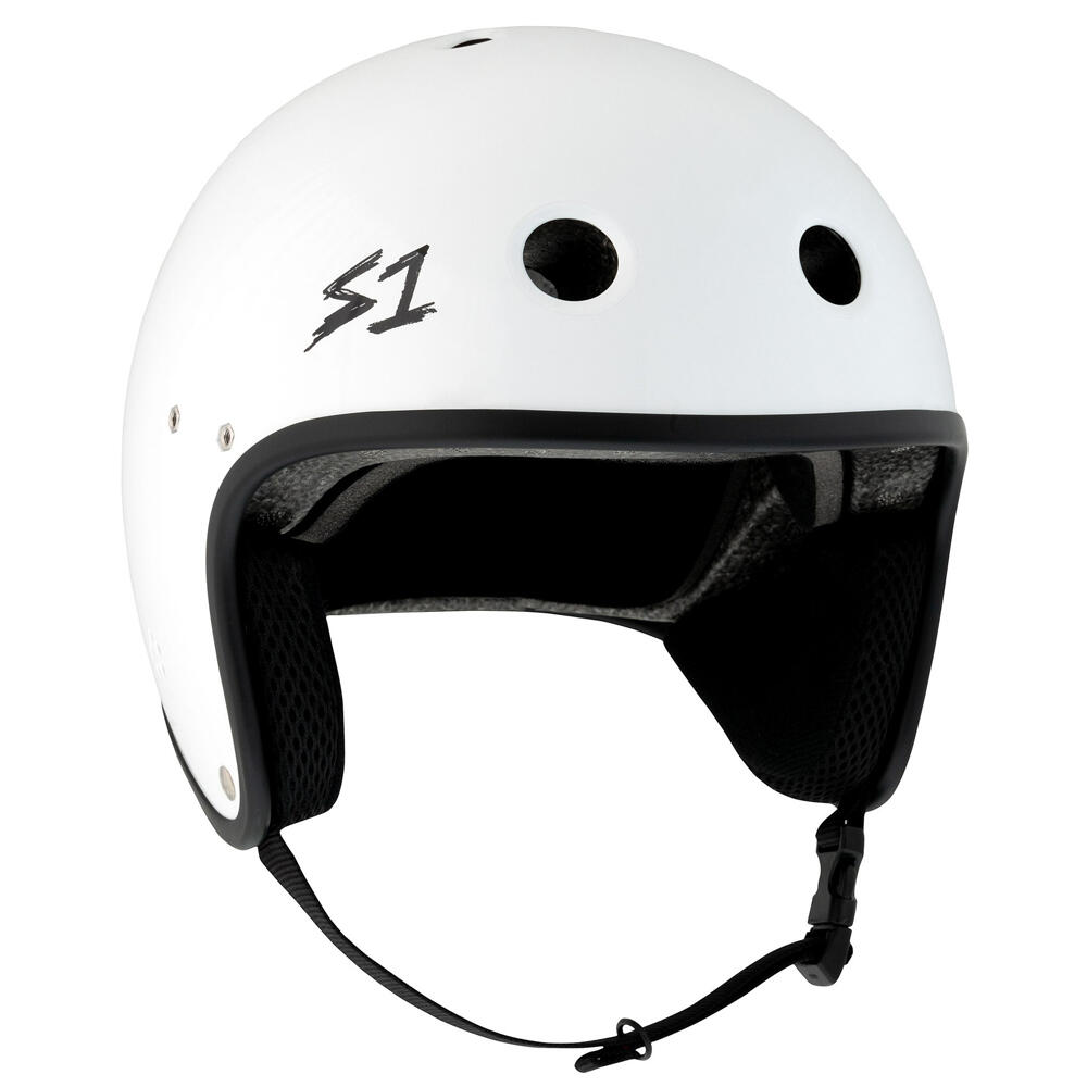 S1 HELMETS S1 RETRO LIFER e-HELMET - MULTI-IMPACT & HIGH-IMPACT CERTIFIED - WHITE GLOSS