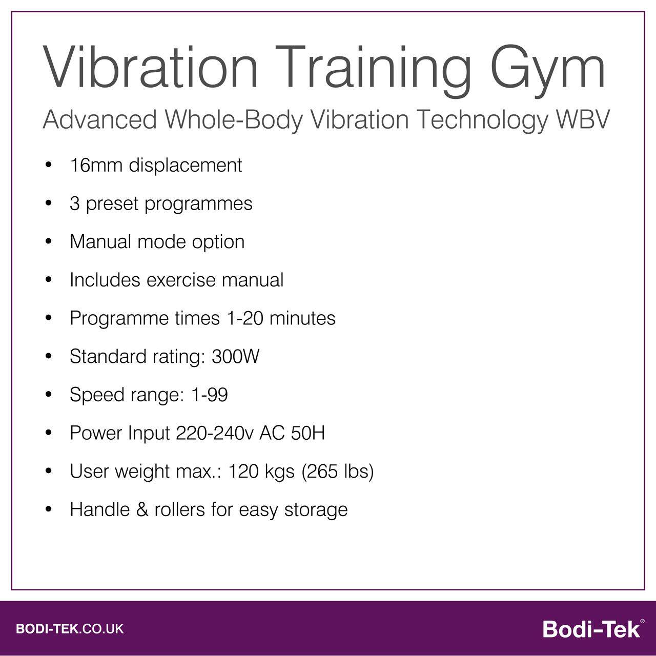 Bodi-Tek Whole Body Vibration Training Gym 6/6