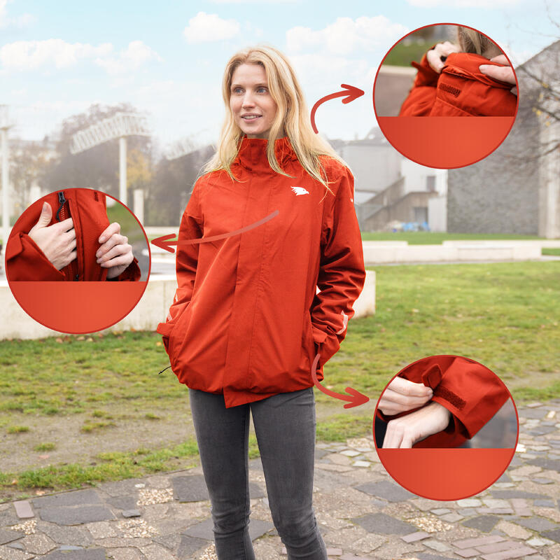 Chaqueta 3en1 inteligente - Chaqueta impermeable con forro de fleece - Mujer