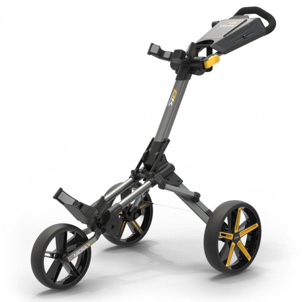 Powakaddy 2023 Micra Push Cart - Gun Metal 1/5