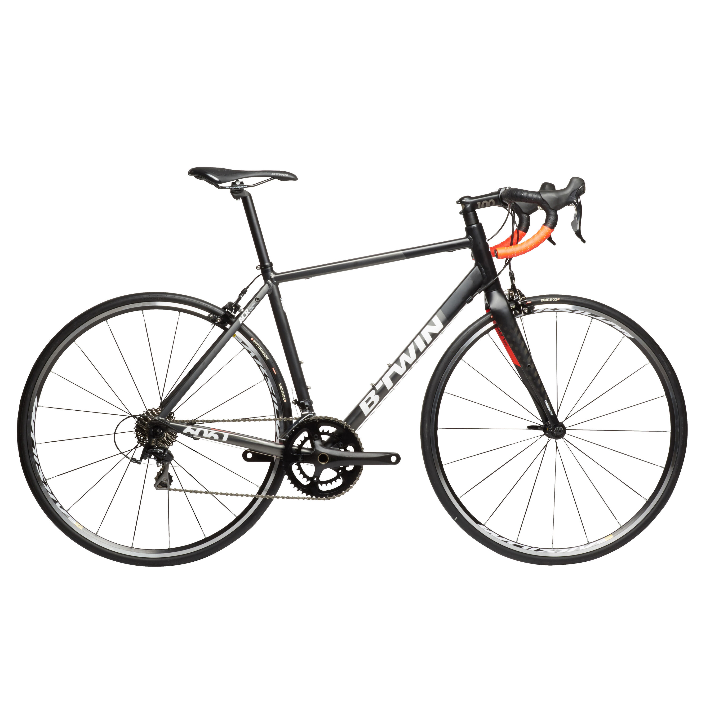 BTWIN REFURBISHED TRIBAN 540 ROAD BIKE - BLACK - L - C GRADE