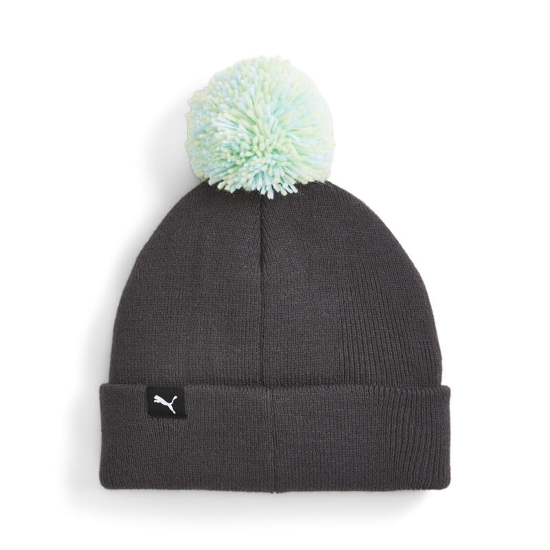 Mixmatch Pom Pom beanie voor jongeren PUMA Black Silver Sky Aop Blue