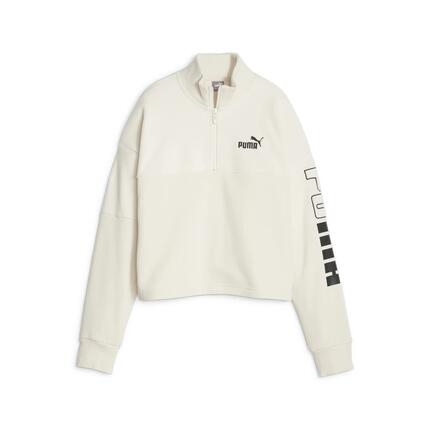 PUMA POWER Colourblock Sweatshirt Damen PUMA Alpine Snow White