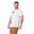 Men Printed Loose-Fit Gym Running Sports T Shirt Fitness Tee - WHITE