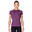 Women Mesh Dri-Fit Yoga Gym Running Sports T Shirt Fitness Tee - Purple