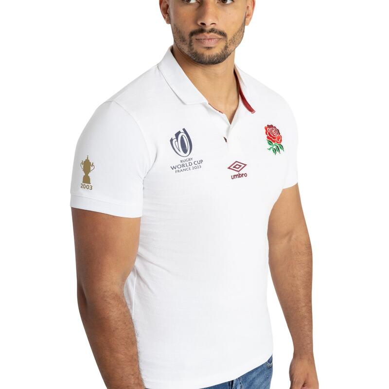Mens World Cup 23/24 England Rugby Classic Home Jersey (White) UMBRO