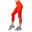 Women Mesh 7/8 High- Waist Breathable Activewear Legging - Orange