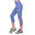 Women Mesh 7/8 High- Waist Breathable Activewear Legging - BLUE