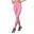 女裝網底透氣9分瑜珈褲高腰運動緊身褲 - 粉紅色