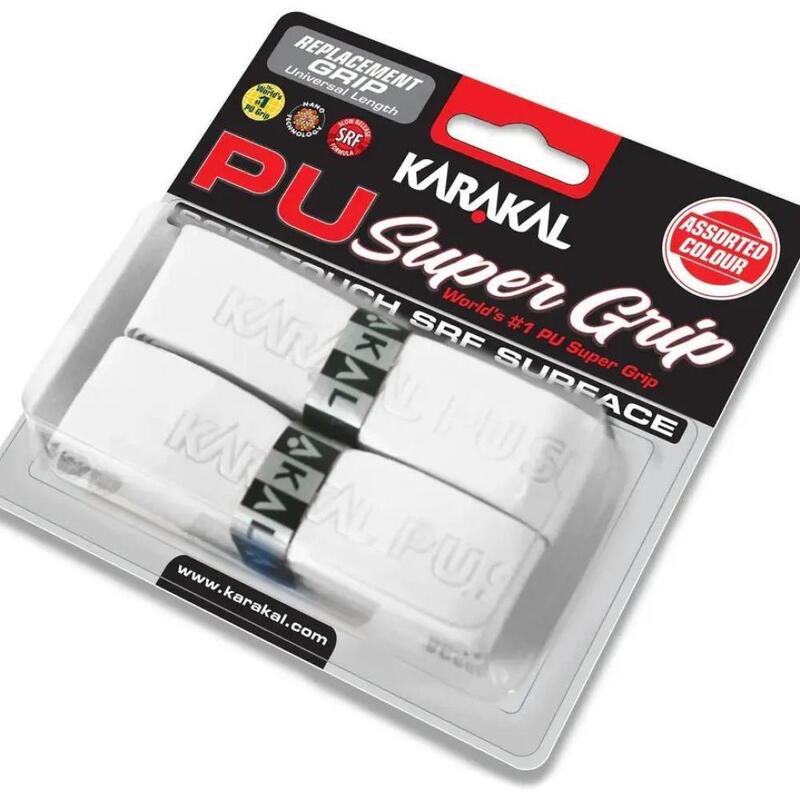 Karakal Super PU impugnatura Bianco - Blister di 2 pezzi