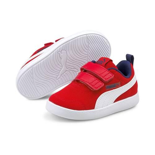 Zapatillas Marcha Bebé Puma Courtflex V2 Mesh V Rojo