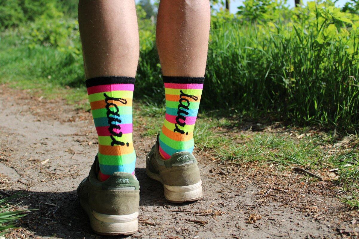 Fahrradsocken Pallet Fluo 3/4