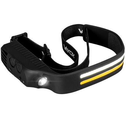 Stirnlampe Vayox VA0129, 300lm, akkubetrieben, 3x LED, USB-C, Silikon