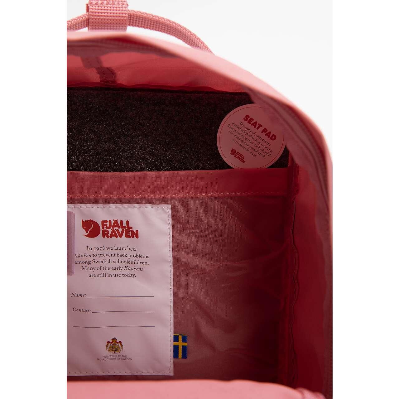 Zaino Mini Unisex Fjallraven Kånken in Vinile Rosso - 7 Litri 4/6