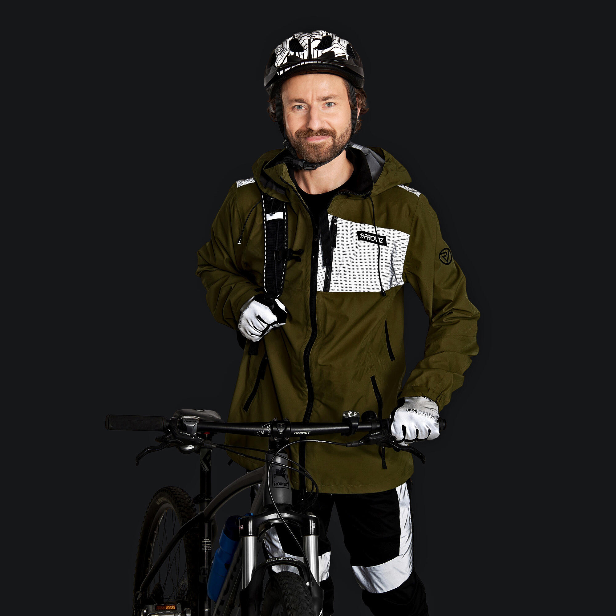 Proviz REFLECT360 Explorer Men's Reflective Waterproof Mountain Bike Jacket 3/7