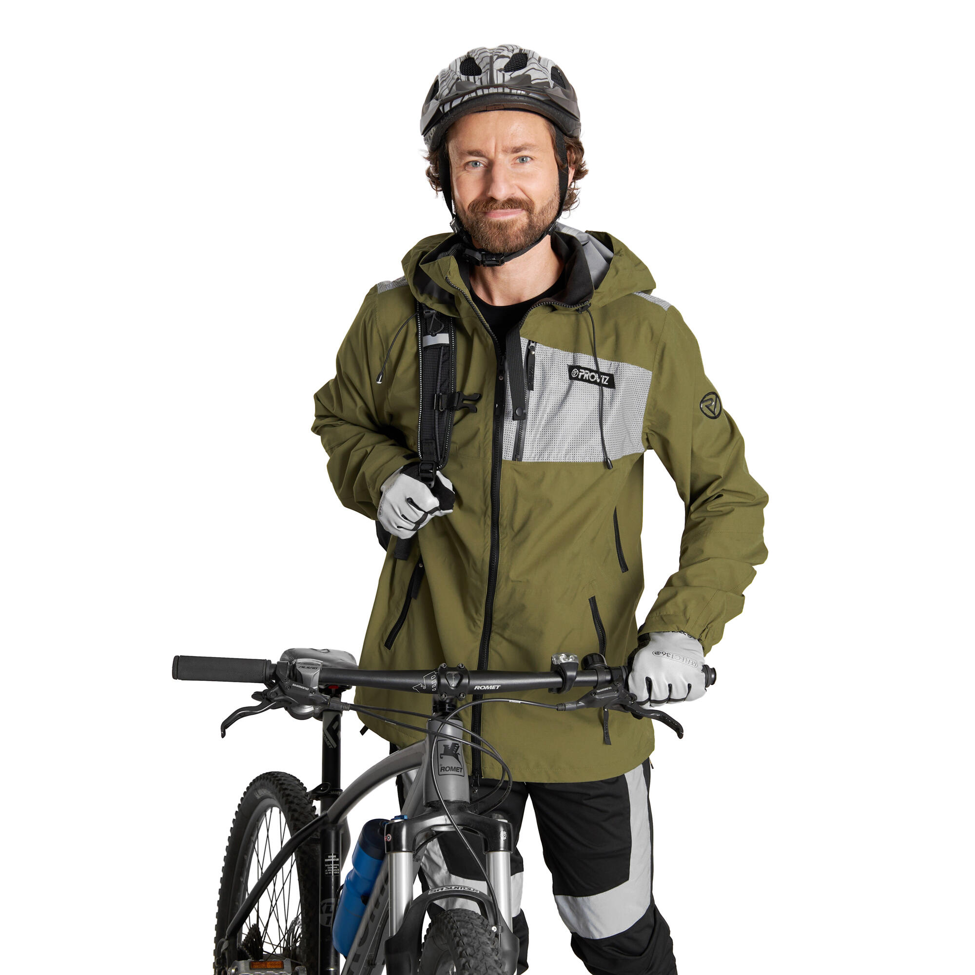 Proviz REFLECT360 Explorer Men's Reflective Waterproof Mountain Bike Jacket 4/7