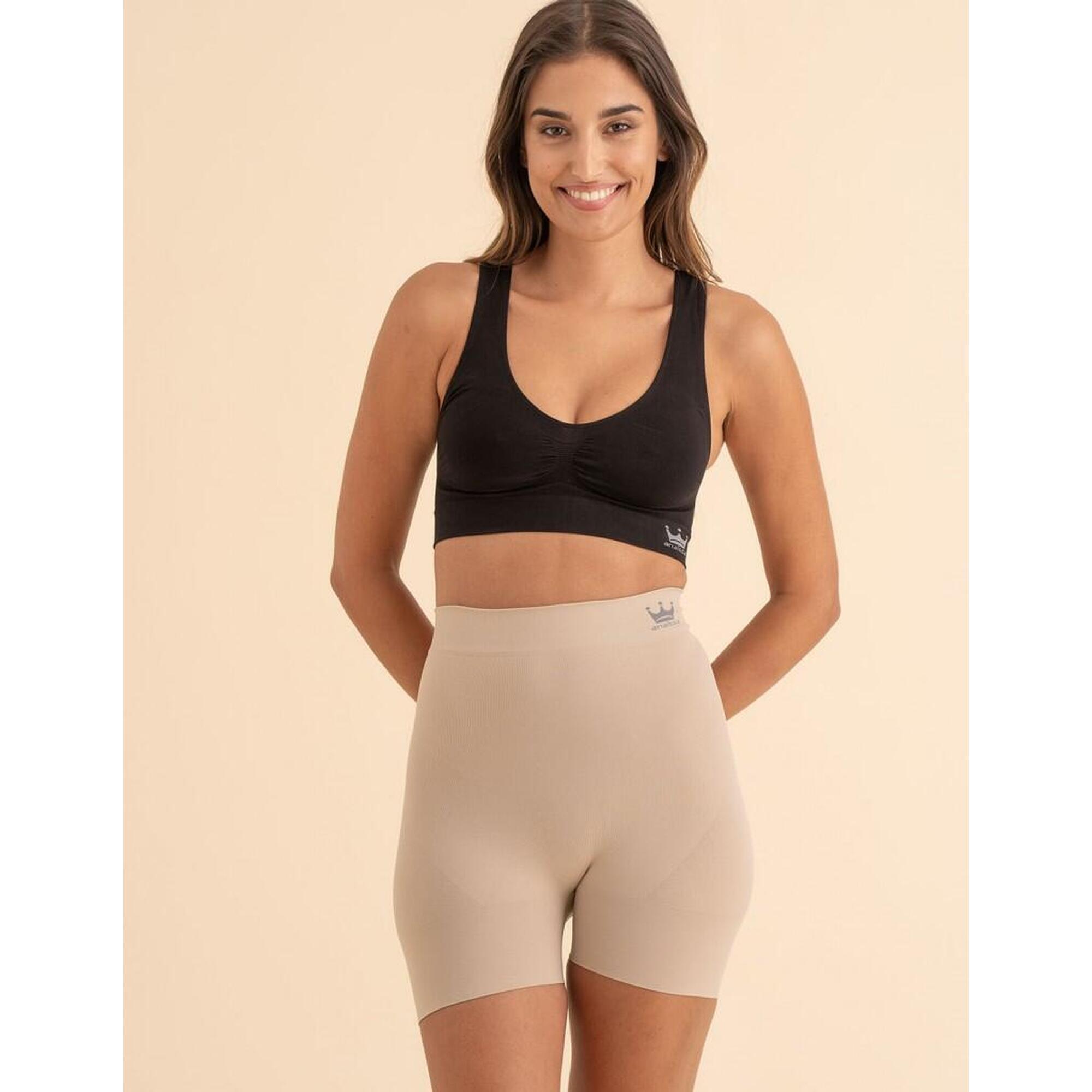 Anaissa - Short Amincissant Haut Avec Fibre Emana Lina - Short De Sudation - Beige - 48 Xl - Decathlon