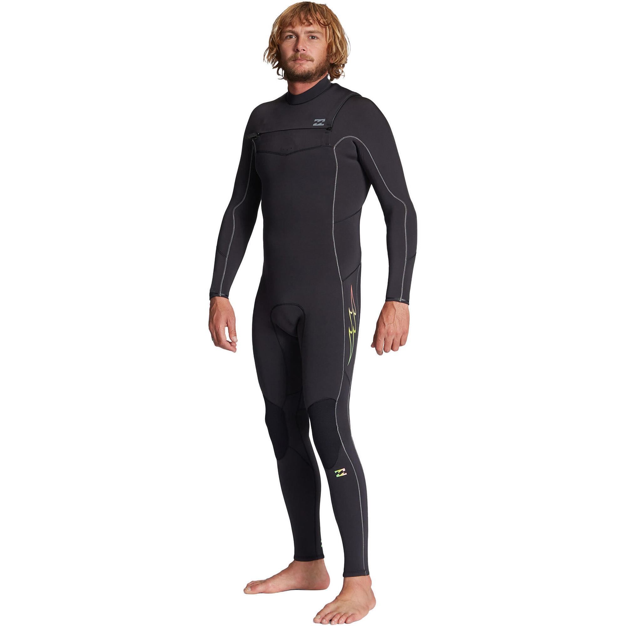 Billabong - Combinaison De Surf 3/2mm Zip Poitrine - Noir - Absolute - Hommes - Combinaison De Bateau - Noir - 44 L - Decathlon