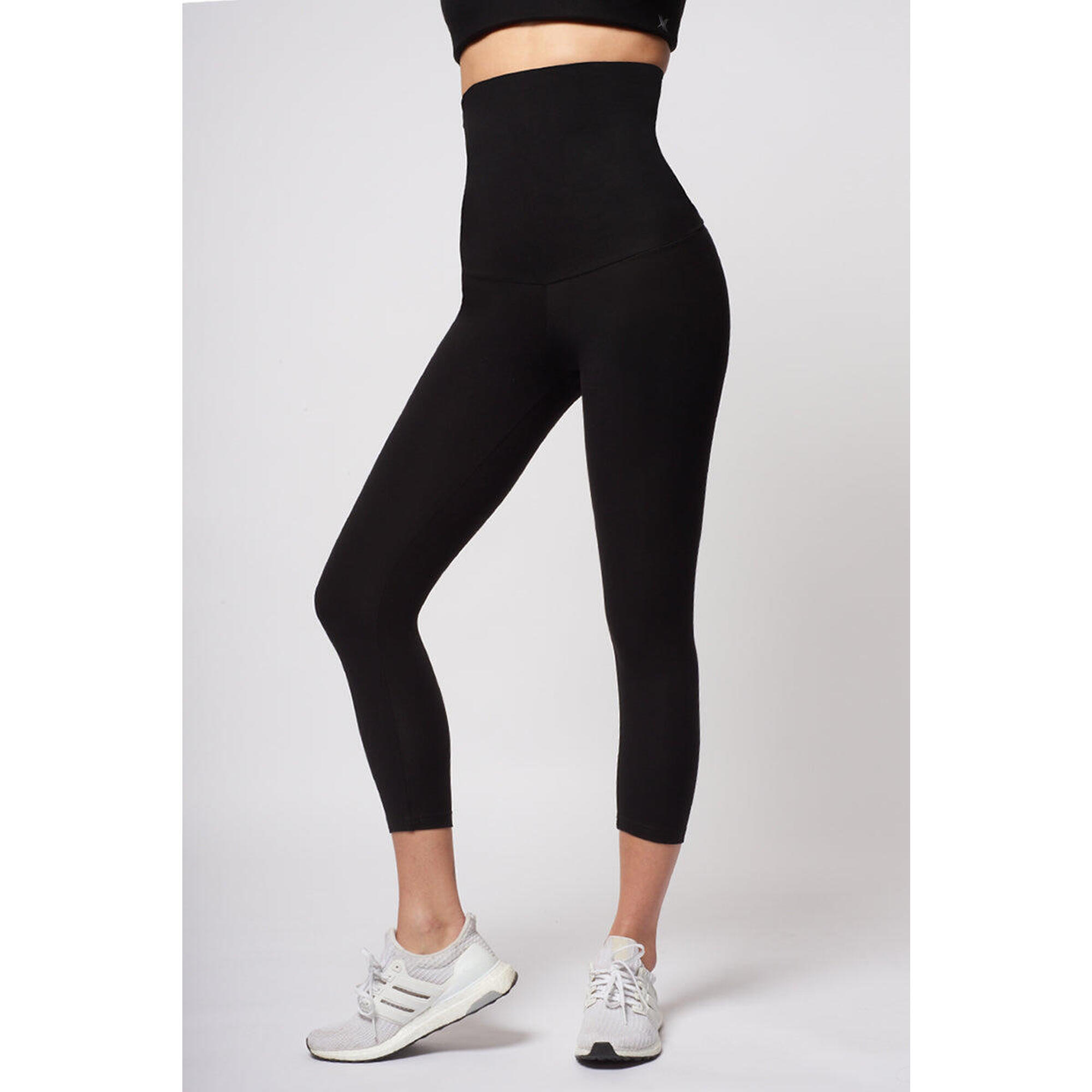 Extra Strong Compression Outer-Thigh Smoothing Leggings with Tummy