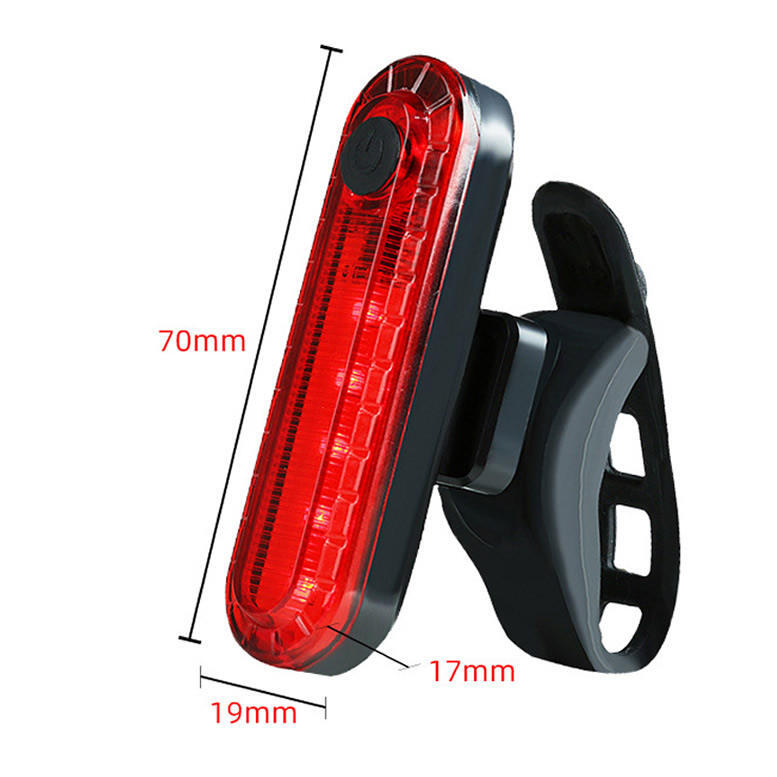 Achterlicht Rood 50 Lumen Fietslamp Achterlicht LED Fietsverlichting 4/7