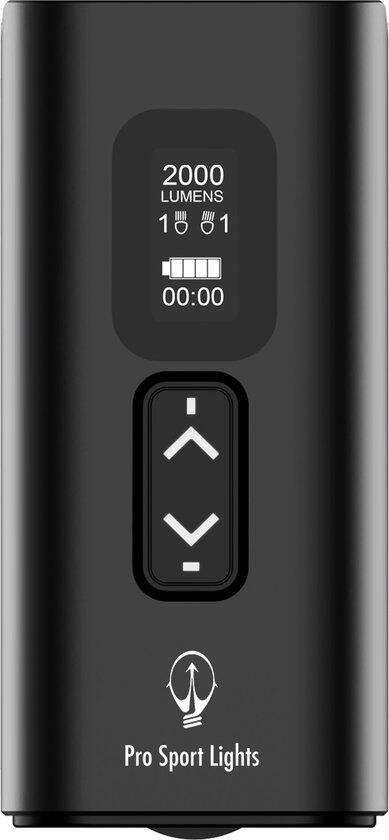 Fietsverlichting Voorlicht USB Oplaadbaar 2200 Lumen - Racefiets/MTB LED 3/6