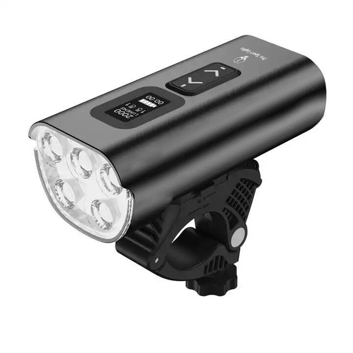 Eclairage vélo Feu avant USB rechargeable 2000 lumens - Eclairage LED vélo route