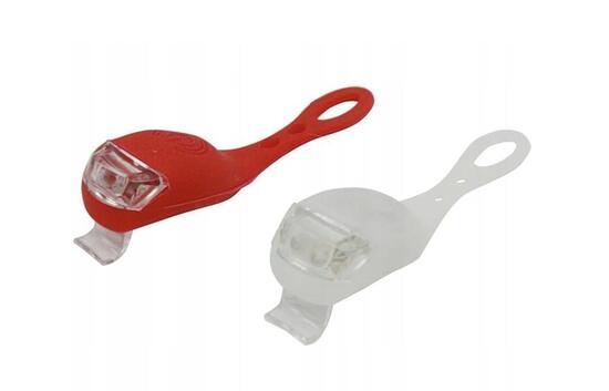 Kit d'éclairage pour vélo Feu avant et feu arrière en silicone - Eclairage LED