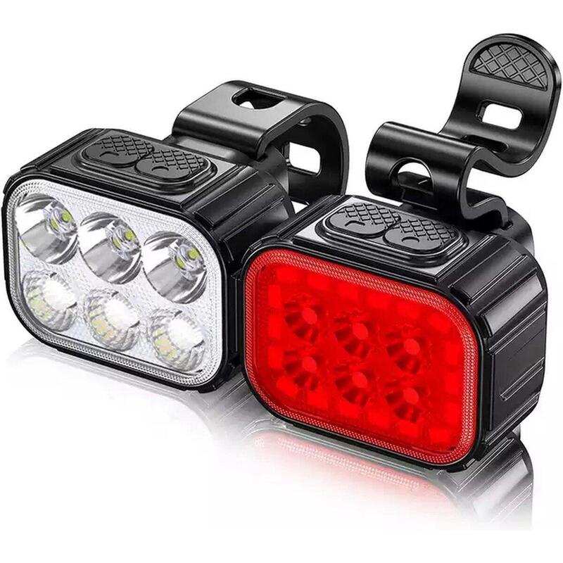 Kit d'éclairage pour vélo 350 et 50 Lumen LED Phare avant et arrière