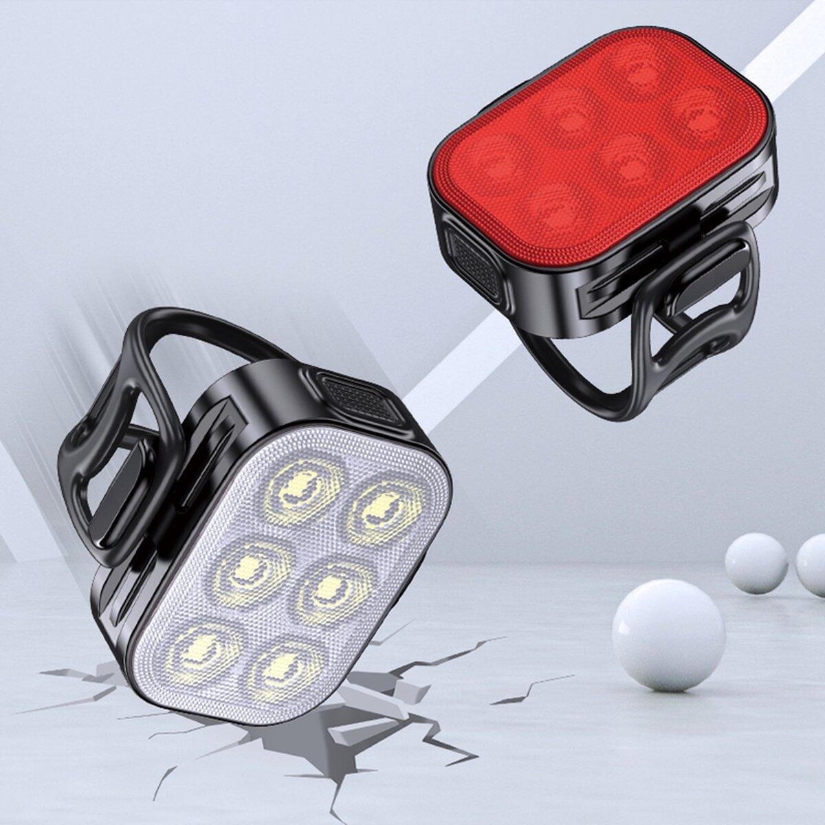 LED Fietsverlichtingsset 200/50 Lumen Voorlicht en Achterlicht Fiets 2/7