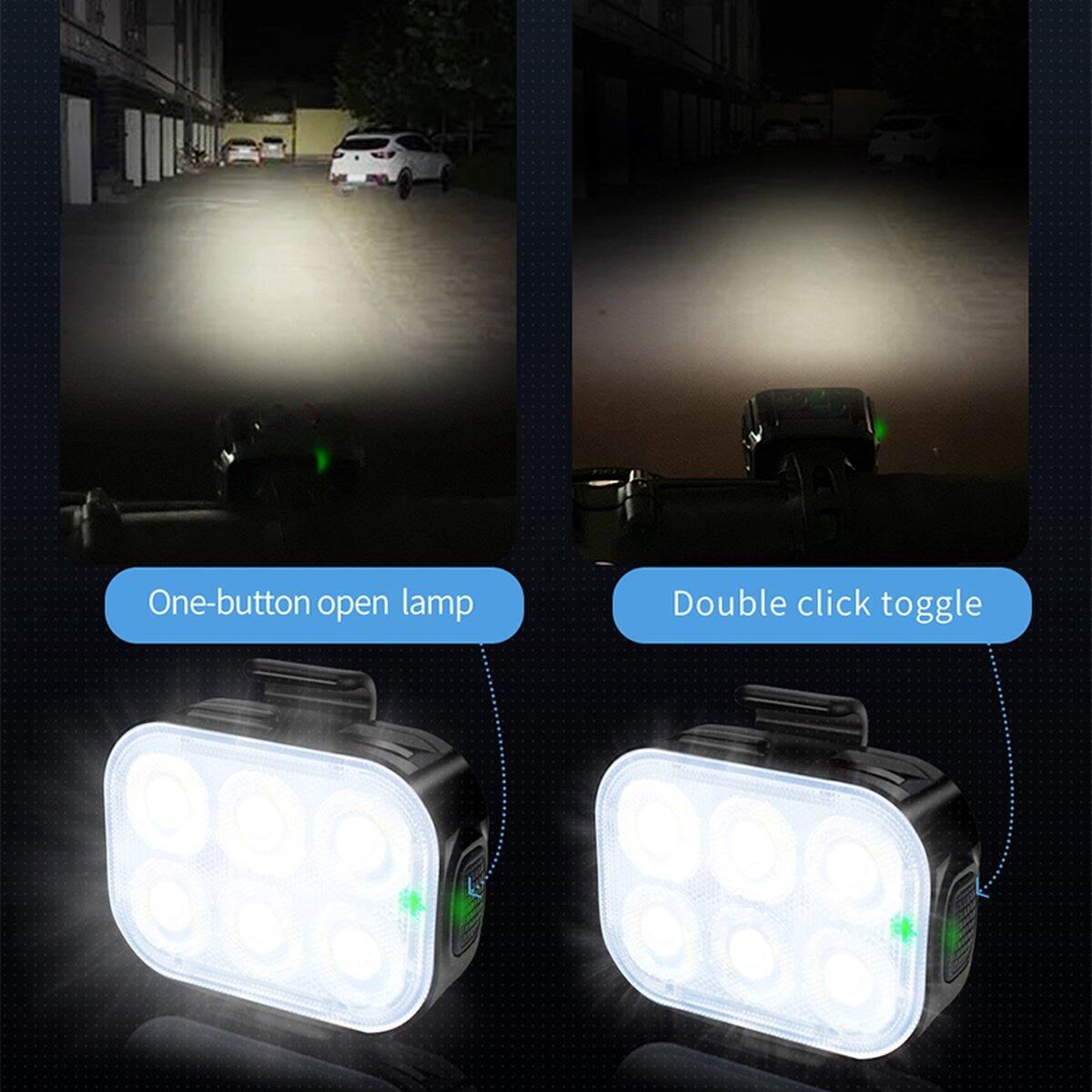 LED Fietsverlichtingsset 200/50 Lumen Voorlicht en Achterlicht Fiets 4/7